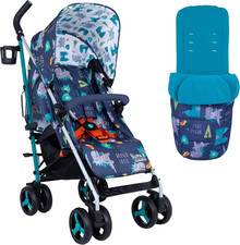 Supa 3 Pushchair with Footmuff – Lightweight Stroller from Birth to 25Kg - Easy,