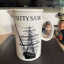 RARE Cutty Sark Scots Whisky JUG Tall Ship Double sided, PRISTINE CONDITION.