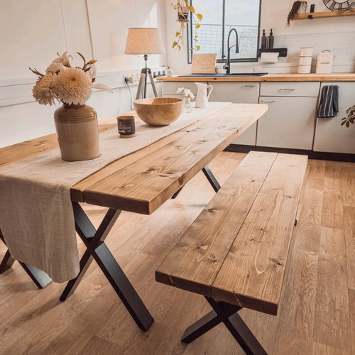 Rustic solid wood - solid, dining