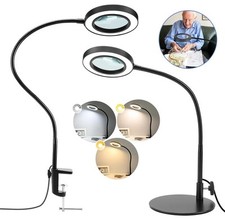 Magnifying Glass with LED Light w. Stand & Clamp Damaged/open box Magnifier Lamp
