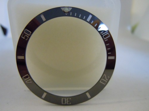 Black ceramic bezel insert - ceramic, for