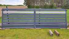 DOUBLE SWING GATE ALUMINIUM - 5 METRES - CAN BE MOTORISED