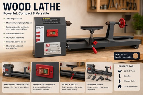 Wood lathe - wood,