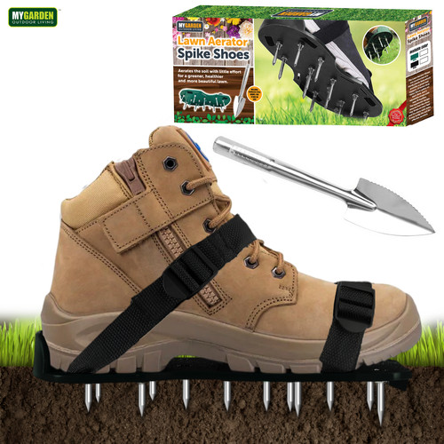 Lawn aerator spiked shoes - lawn,