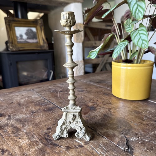 Vintage brass candlestick - vintage,