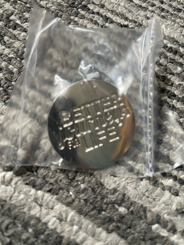 First bus pin badge better - first,