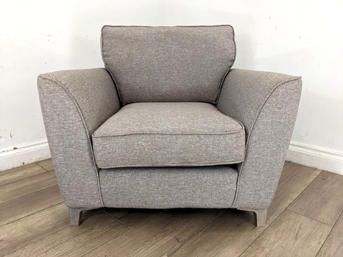 Armchair light grey fleck - light,
