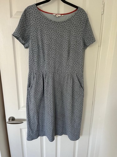 Blue boden dress with pockets - dress,