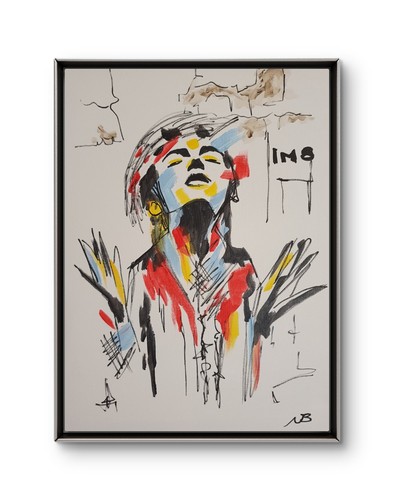 Abstract minimalist portrait - minimalist,