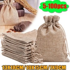 5-100pc Small Burlap Jute