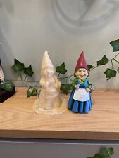 Rubber Latex Mould Woman Lady Traditional Garden Gnome Mold Casting Craft