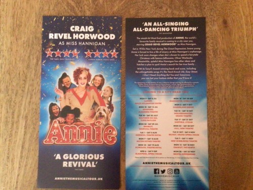 Annie theatre flyers 2 - theatre, x