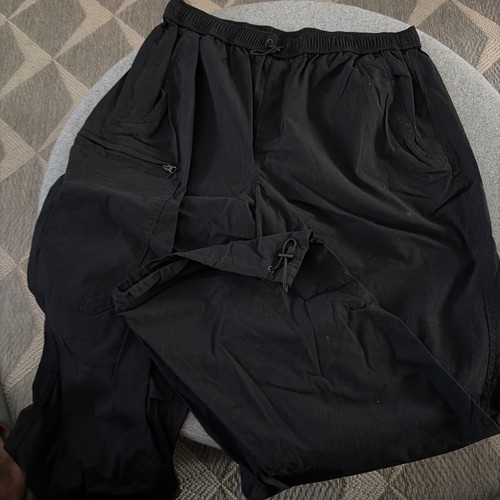 Black parachute pants - m&s,