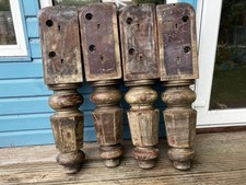 Antique Vintage Solid Timber Legs for Repurposing into new Wooden Furniture 