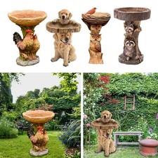 Polyresin Sunflower Bird Bath