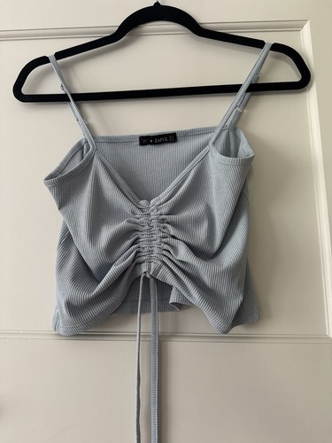 Women blue crop top - blue,