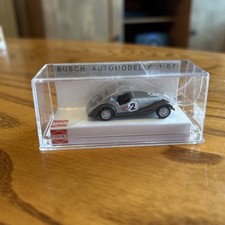 Busch Morgan Plus 8 Rallye 1:87 Scale Model Car. Grey #2 47109