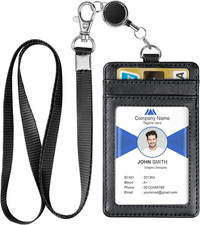 PU Leather Badge Holder, ID