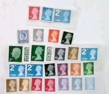 25 Definitive GB Stamps, Used