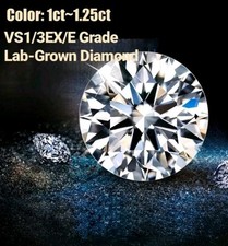 9mm 1 Carat Lab Grown Diamond