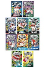 Captain Underpants 10 Book Collection (1-10) Set Books Pack by Dav Pilkey