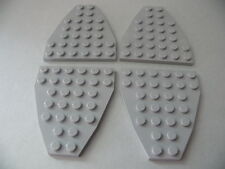 Lego 4 x old light gray wedge