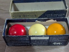 BELGIAN ARAMITH BALLS  ARAMITH TOURNAMENT CHAMPION BILLIARDS - SPARES USED READ