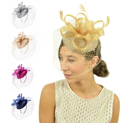 Elegant looped fascinator - looped,