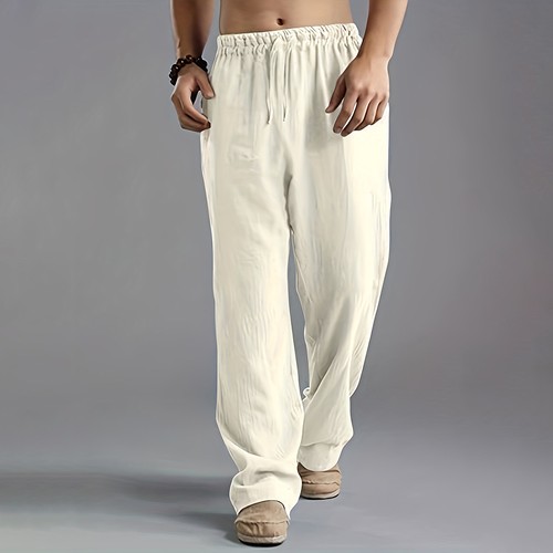 Mens cotton linen harem pants - cotton,