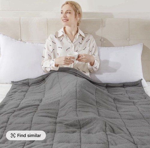 Teddy fleece weighted blanket - fleece,