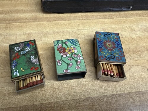 Vintage brass enamel - enamel, chinese