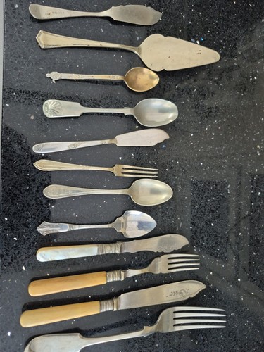 Cutlery mostly silver plated - cutlery., plated.