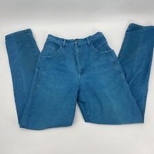 Vintage Wrangler Silverlake Teal Wash Denim High Waist Mom Jeans Size 13/14