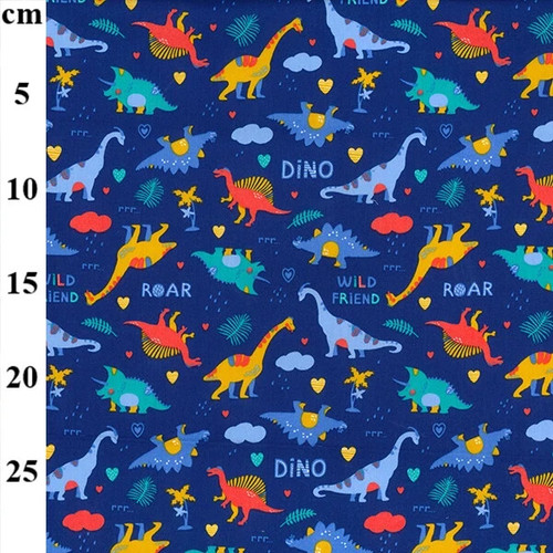 Crafts fabrics roar dinosuars - fabrics,
