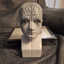  Pherenology Head Bank Medical Doctors Office Sculpture l.n fowler london