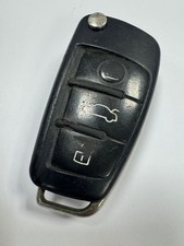 GENUINE AUDI 3 BUTTON REMOTE FLIP KEY FOB TESTED & WORKING 8E0837220K !!