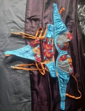 Bra,Panty & Suspender Belt  set Large 