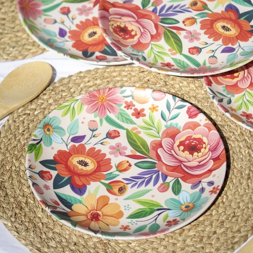 Set melamine floral - set, of