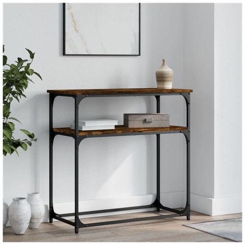 Console table smoked oak - table,