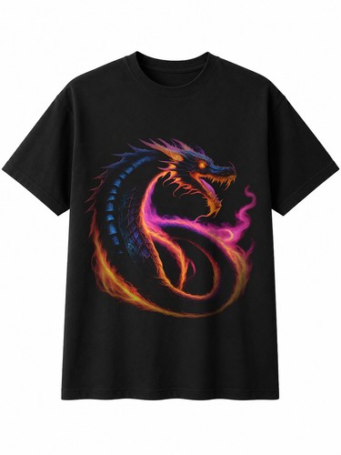 Neon norse serpent dragon with - norse,