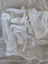 Spanish Lace Tablecloth White