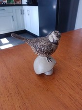 Poole Pottery. Blue Tit On A