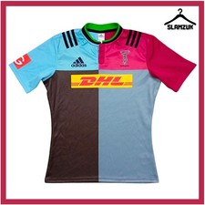 Harlequins Rugby Union Shirt Adidas Large Home Kit Quins Jersey 2015 2016 FF5