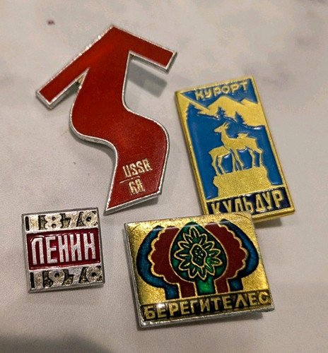 Ussr soviet enamel pin badges - soviet,