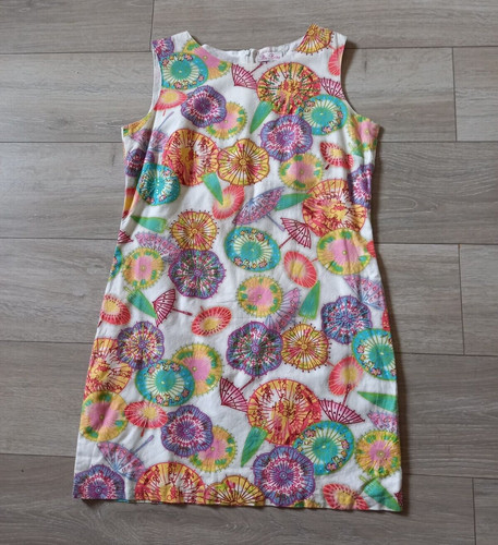Beau white parasol print - white,