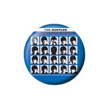 The Beatles "Hard Days Night" Logo Button Pin Badge Merchandise. Small 25mm