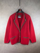Geiger Coat Womens 2XL XXL Red Overcoat Jacket Vintage 80s Wool