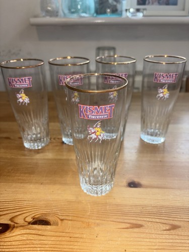 Vintage kismet beer glasses - kismet,