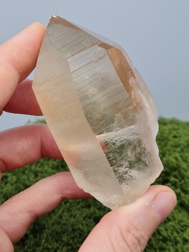 Rough tangerine lemurian - tangerine,