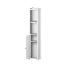 Tall Bathroom Cabinet High White Slim Narrow Bedroom Cupboard Storage Unit New